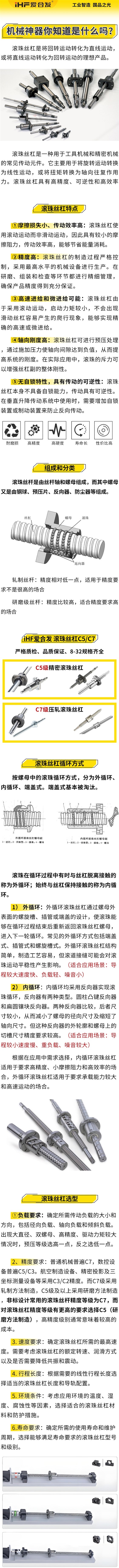 愛合發(fā)：機(jī)械神神器，滾珠絲杠循環(huán)方式