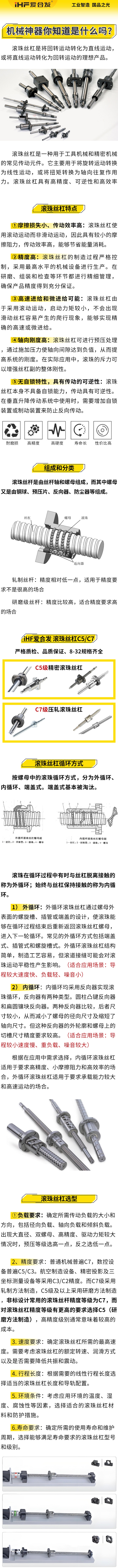 愛合發(fā)：機械神神器，滾珠絲杠循環(huán)方式